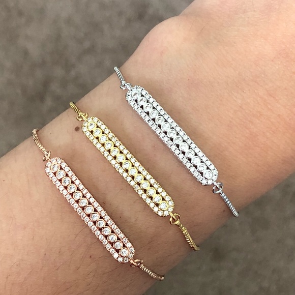 Cubic Zirconia Silver Bracelet - Picture 5 of 5